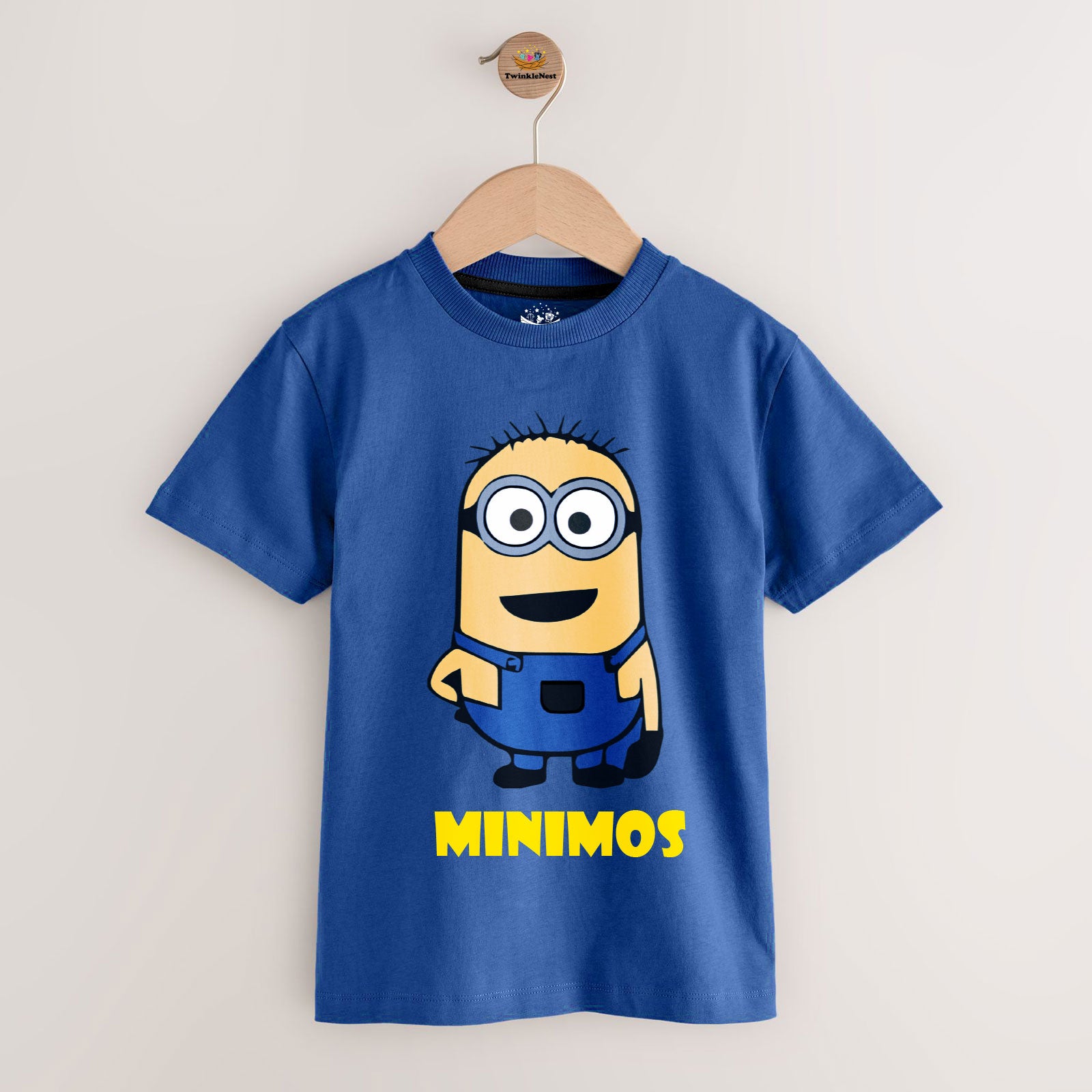 Kids blue Cartoon Printed T-shirt Minimos Design