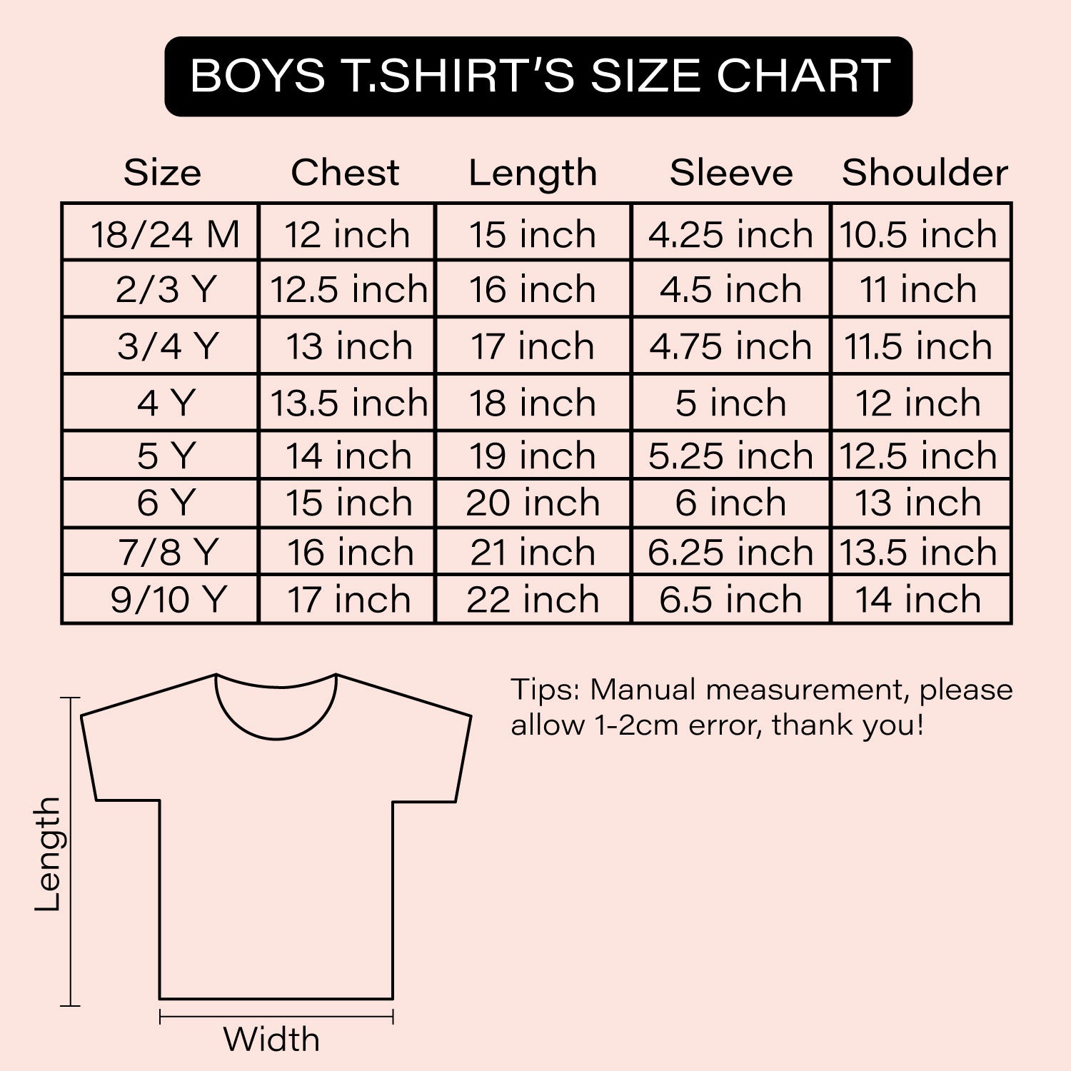 Kids Black Cartoon Printed T-shirt Fuzzy Monster Design
