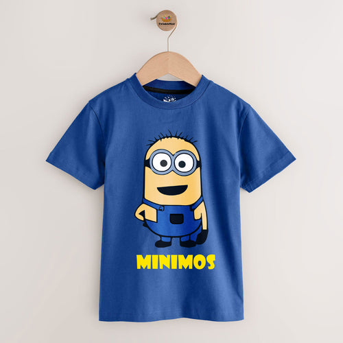 Kids blue Cartoon Printed T-shirt Minimos Design