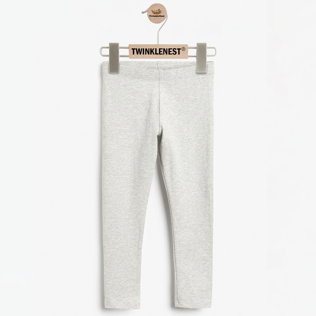 Kids Grey Cotton Tights – Everyday Essentials