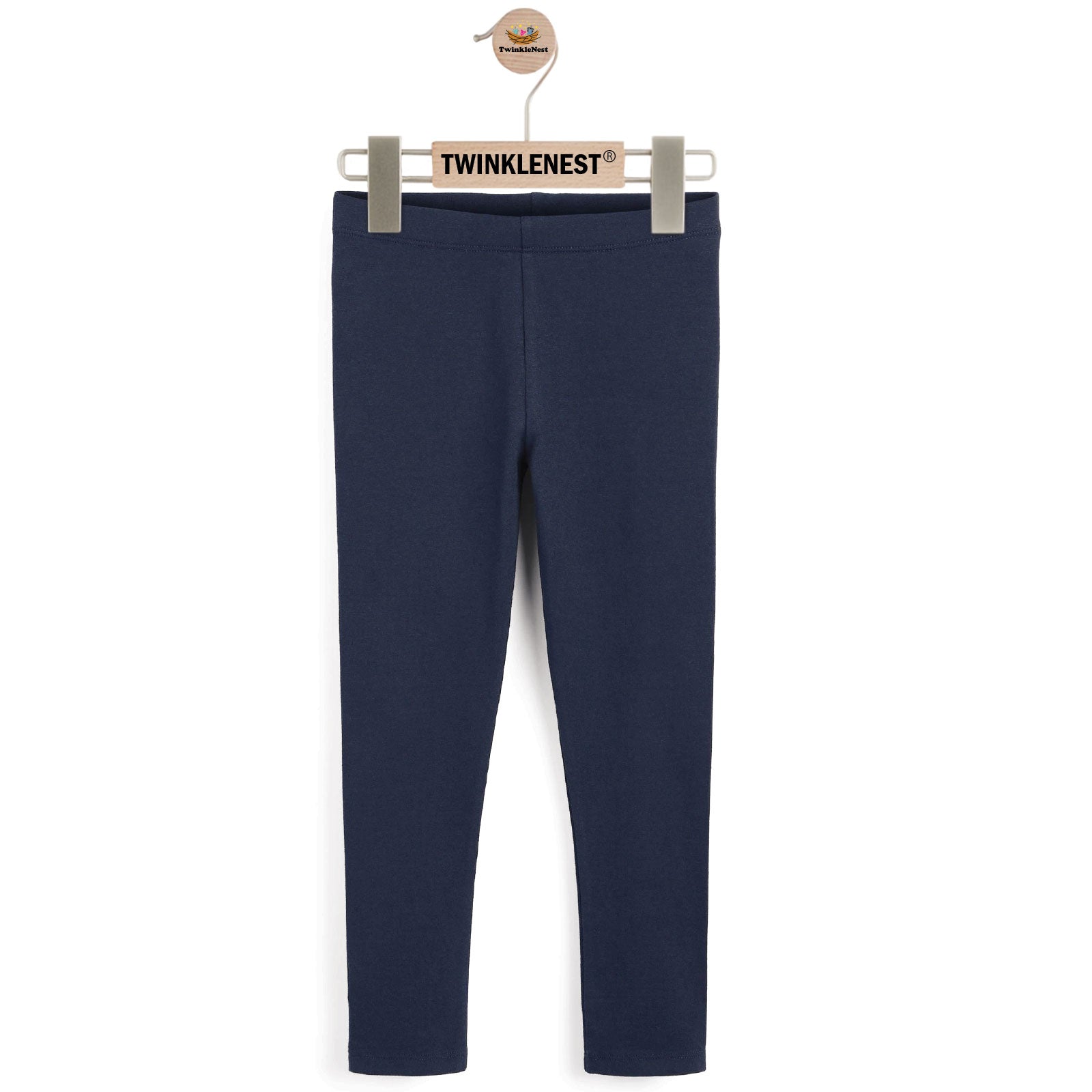 Kids Navy Cotton Tights – Everyday Essentials