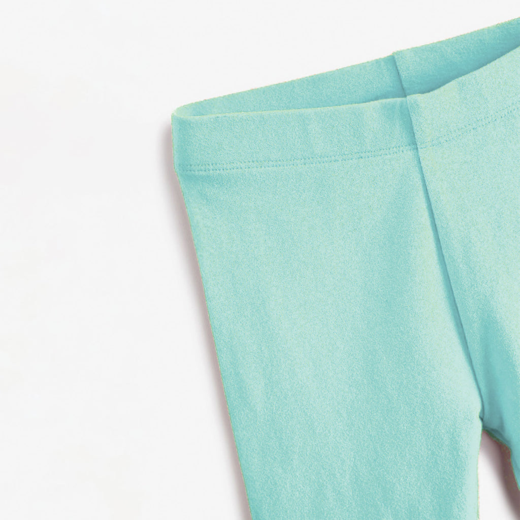 Kids Cyan Cotton Tights – Everyday Essentials