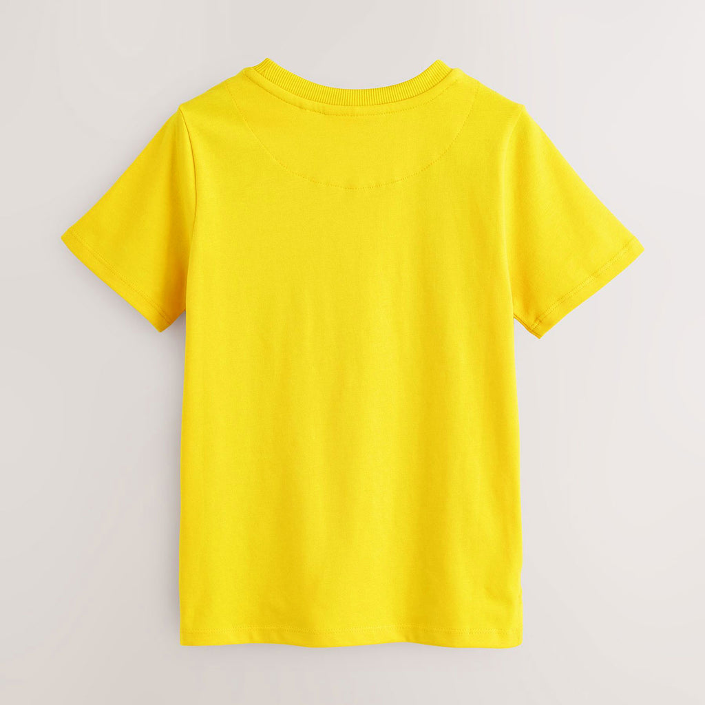 Kids Yellow Dino T-shirt – ROAR Cartoon Design