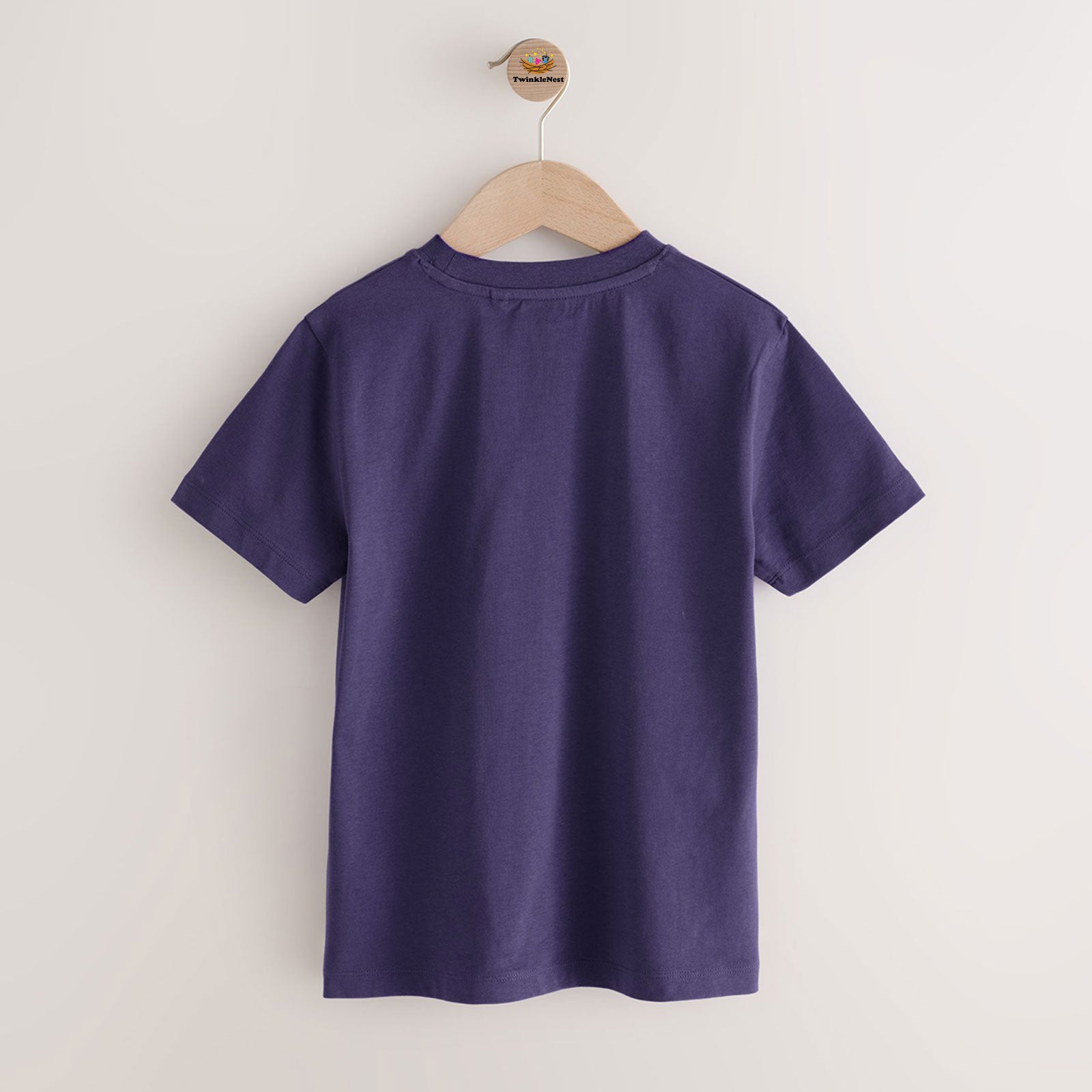 Boys Purple “I’m Alright” Bear Graphic T‑Shirt