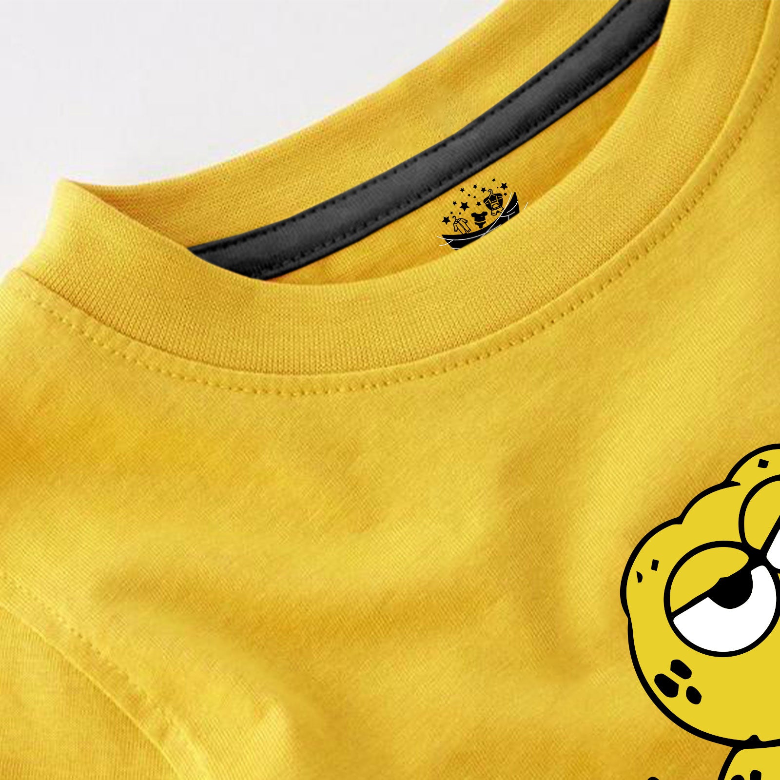 Kids Yellow Dino T-shirt – ROAR Cartoon Design