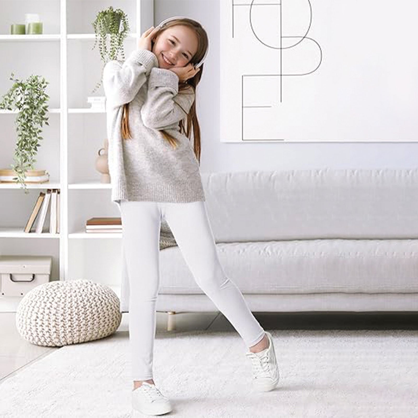 Kids White Cotton Tights – Everyday Essentials