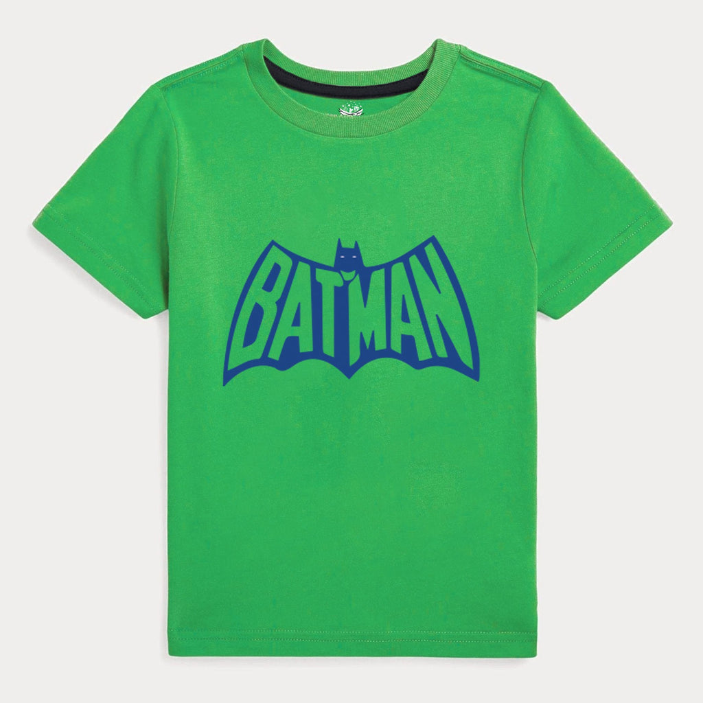 Kids Green Cartoon Printed Badman Design