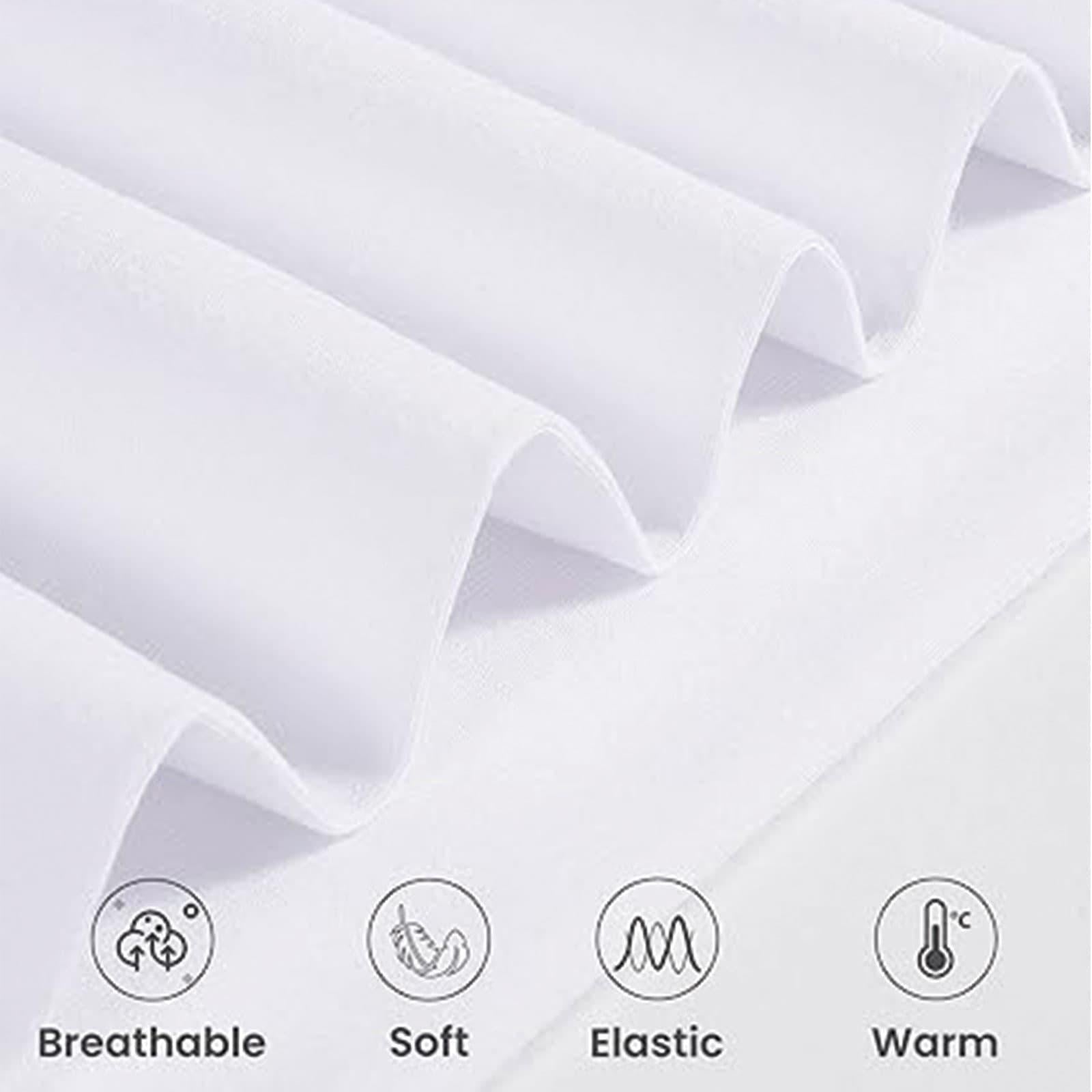 Girls White Cotton Stretch Tights