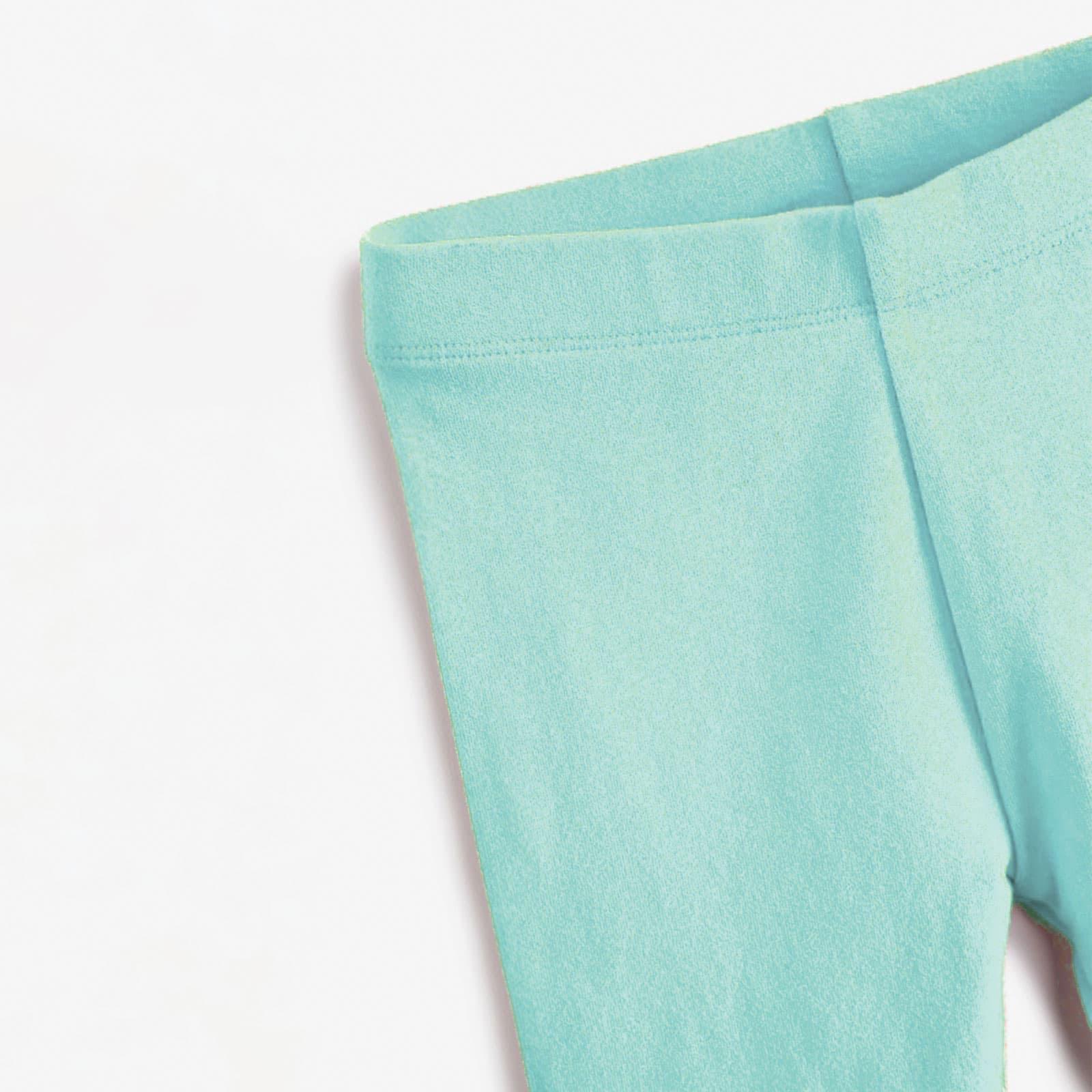 Girls Mint Green Cotton Stretch Tights