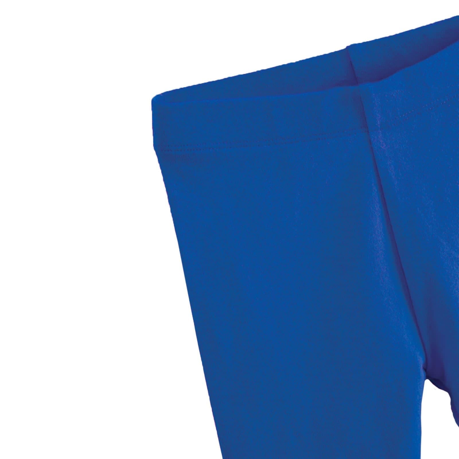 Girls Royal Blue Cotton Stretch Tights