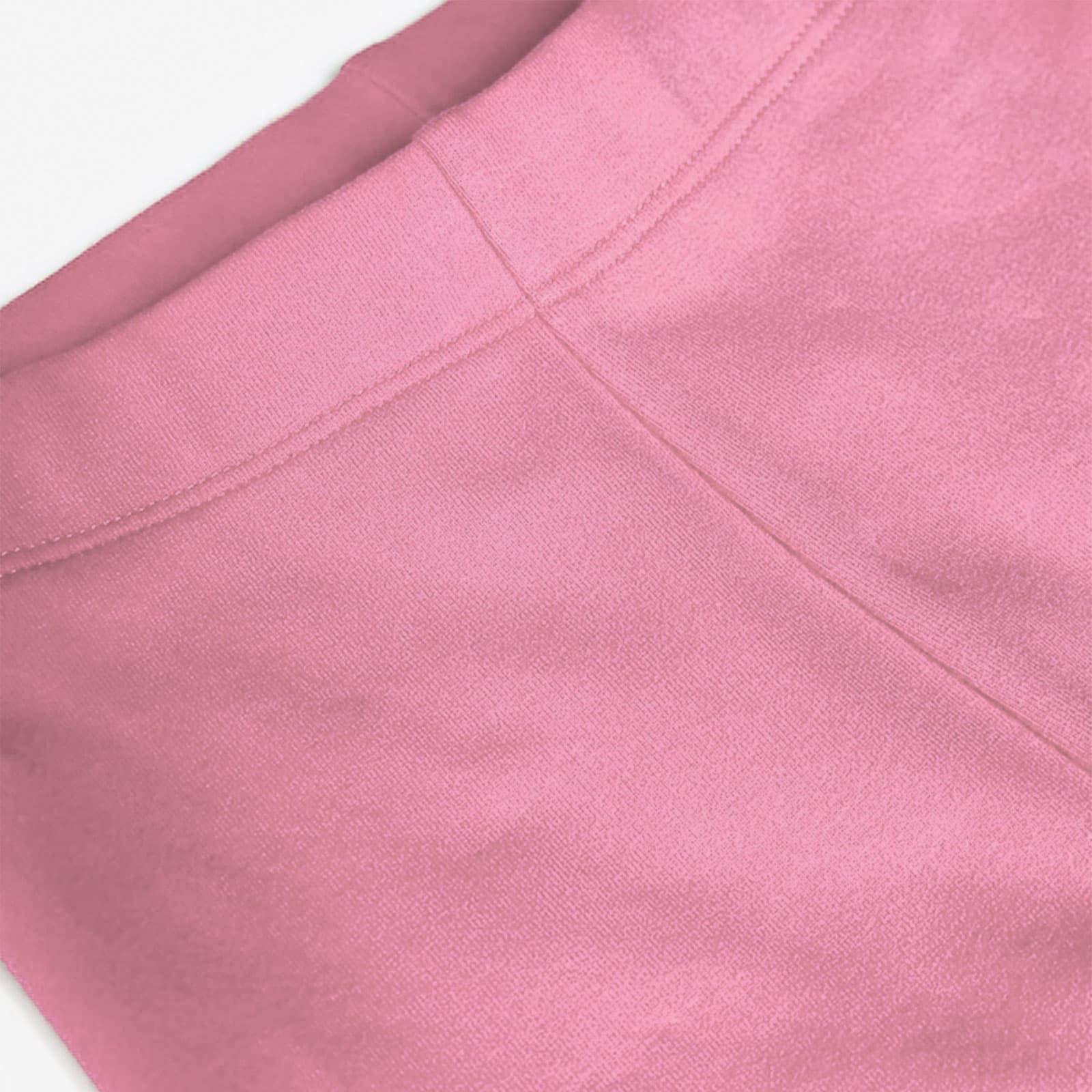 Girls Pink Cotton Stretch Tights