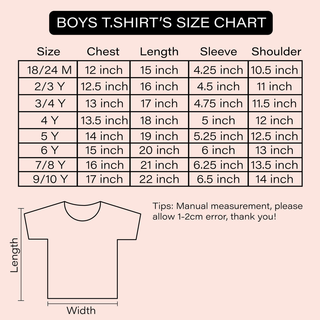 Kids Black Cartoon Printed T-shirt Fuzzy Monster Design