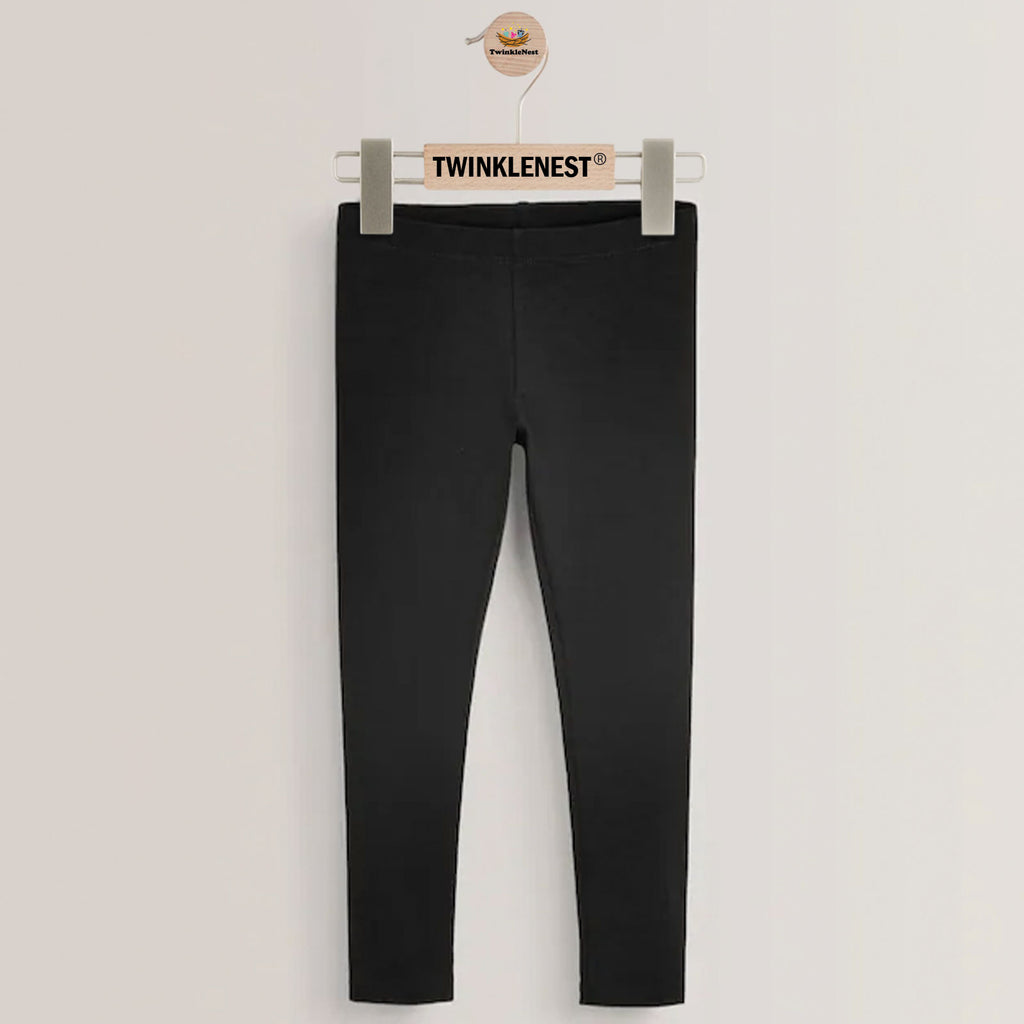 Kids Black Cotton Tights – Everyday Essentials