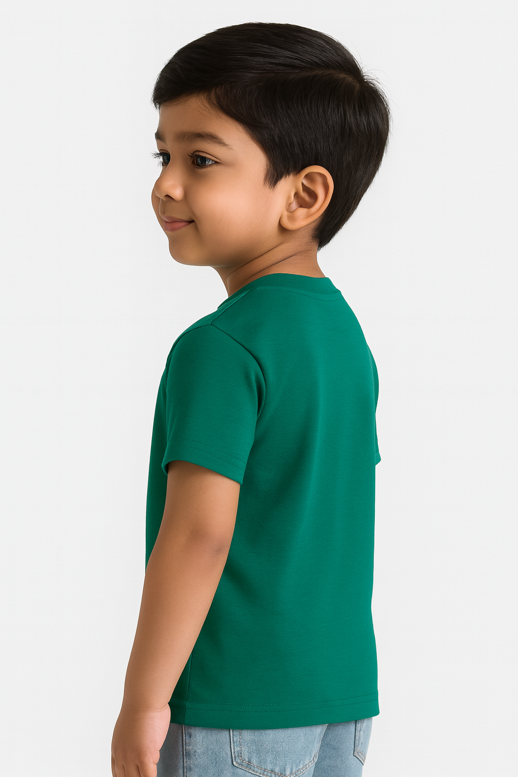 Green Rainbow Print Boys T-Shirt